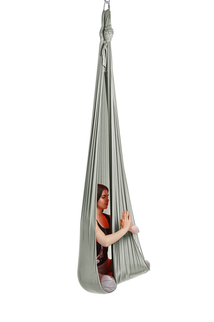 Aerialsilks Aerial Yoga AIR háló és karabiner készlet Fly és Aerial jógához - 5 m Szín: Fekete