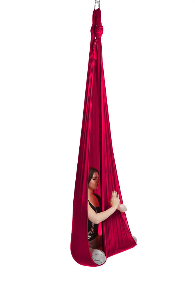 Aerialsilks Aerial Yoga AIR háló és karabiner készlet Fly és Aerial jógához - 5 m Szín: Fekete