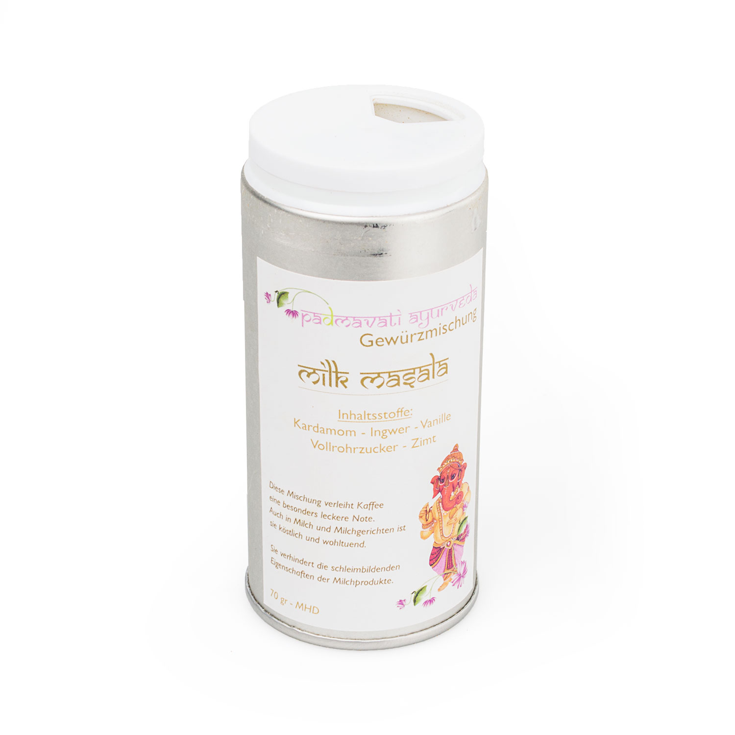 Padmati Ayurveda Padmavati Ayurveda por Milk Masala ital készítéséhez 70 g