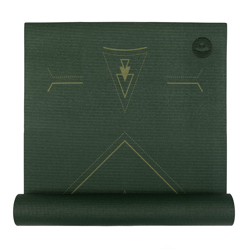 Bodhi Yoga Bodhi Leela Yantra jóga szőnyeg 4mm Szín: Sötétzöld