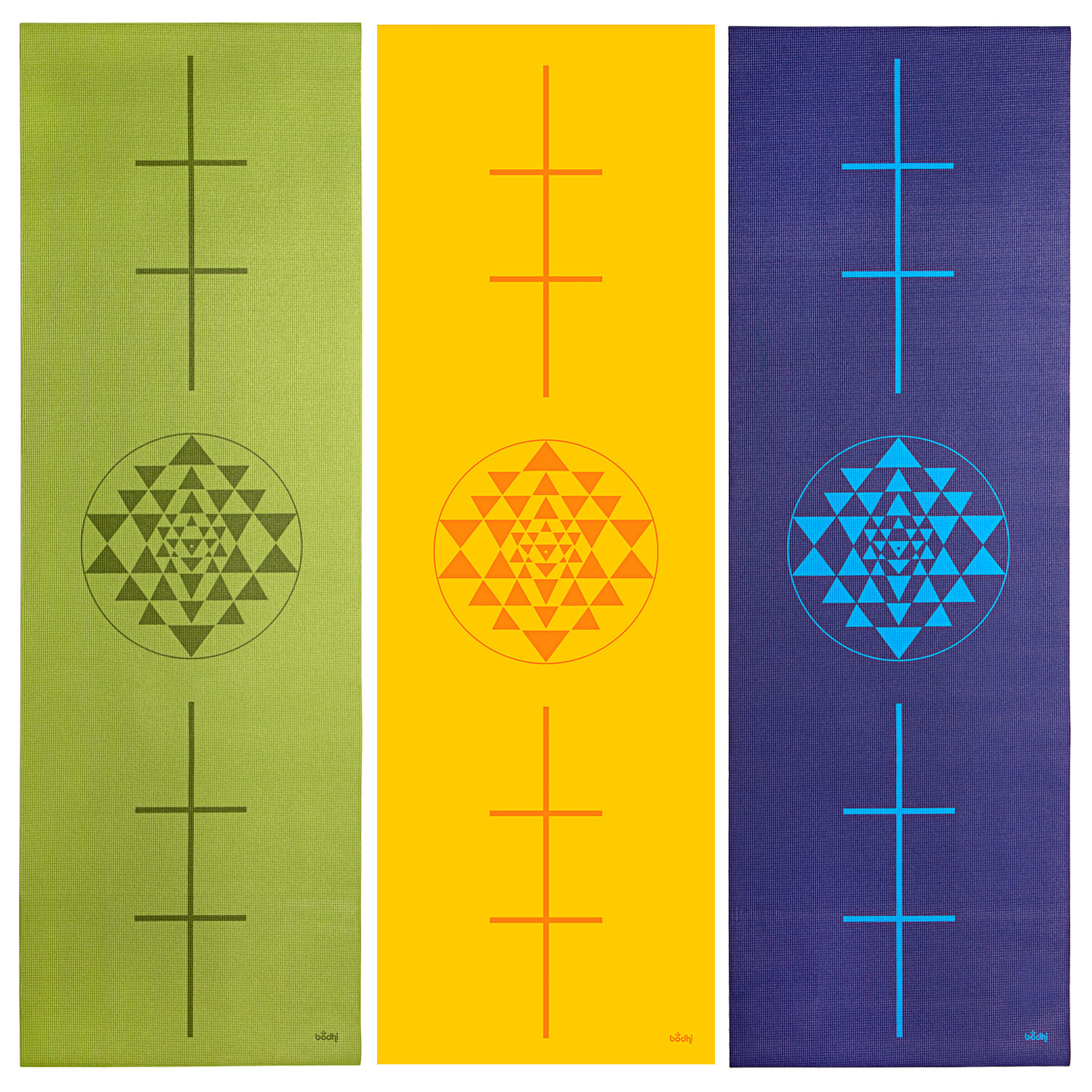 Bodhi Yoga Bodhi Leela Yantra jóga szőnyeg 4mm Szín: Sötétzöld
