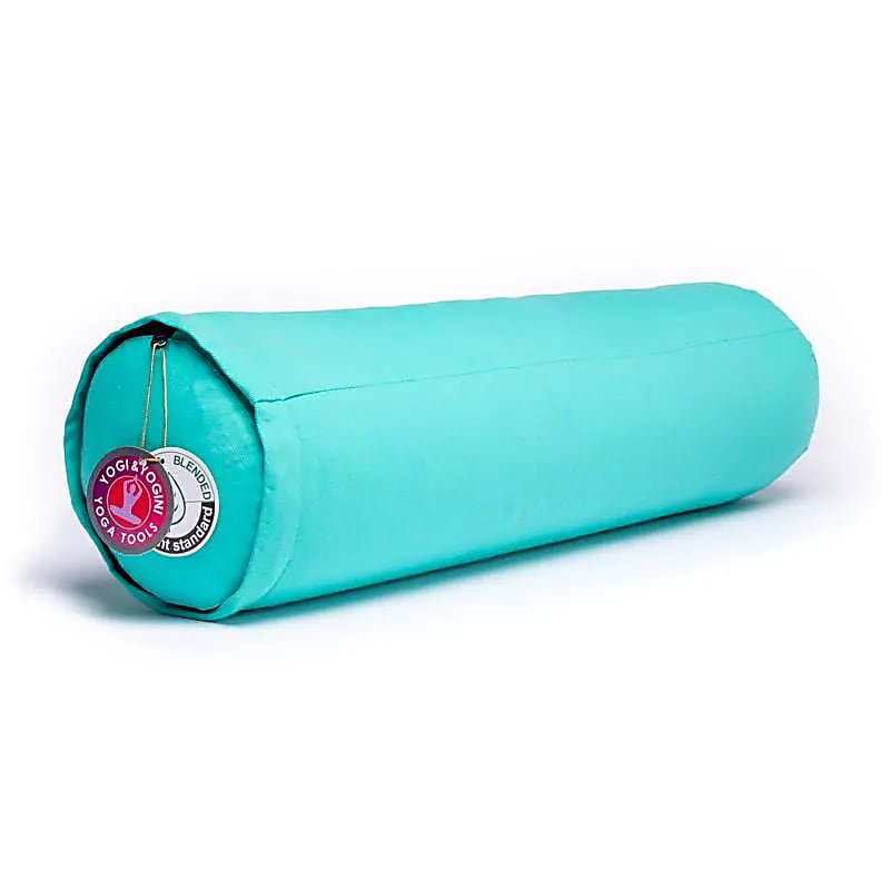 Phoenix Import Yogi & Yogini Bolster jógahenger ECO hajdina 100% bio pamut 60 x 16 cm Szín: Türkiz