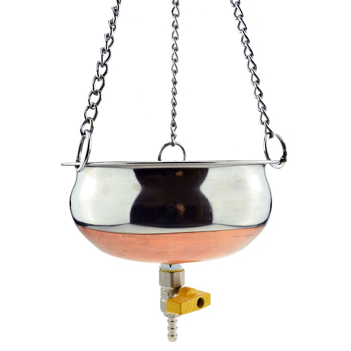 Sat Nam tál Shirodhara olajhoz 1 - 2,5 l Térfogat: 2,5 l réz