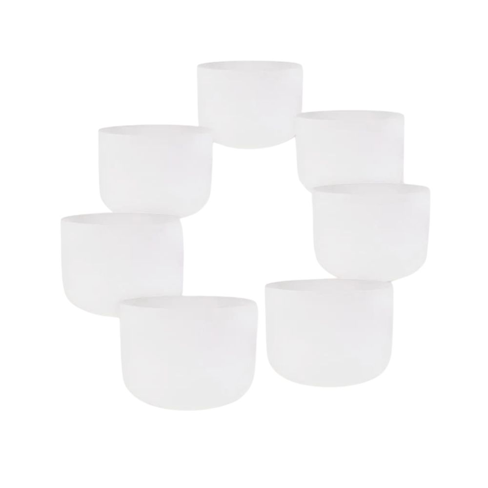 Phoenix Import Phoenix Chakra készlet 7 kristály hangtálból 432 Hz (25-30 cm)