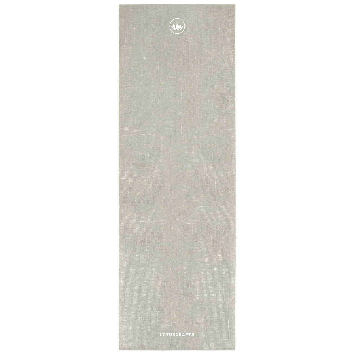 Lotuscrafts Yoga Mat Oeko Jute gumi juta jógaszőnyeg 180 x 61 cm x 4 mm Szín: szürke