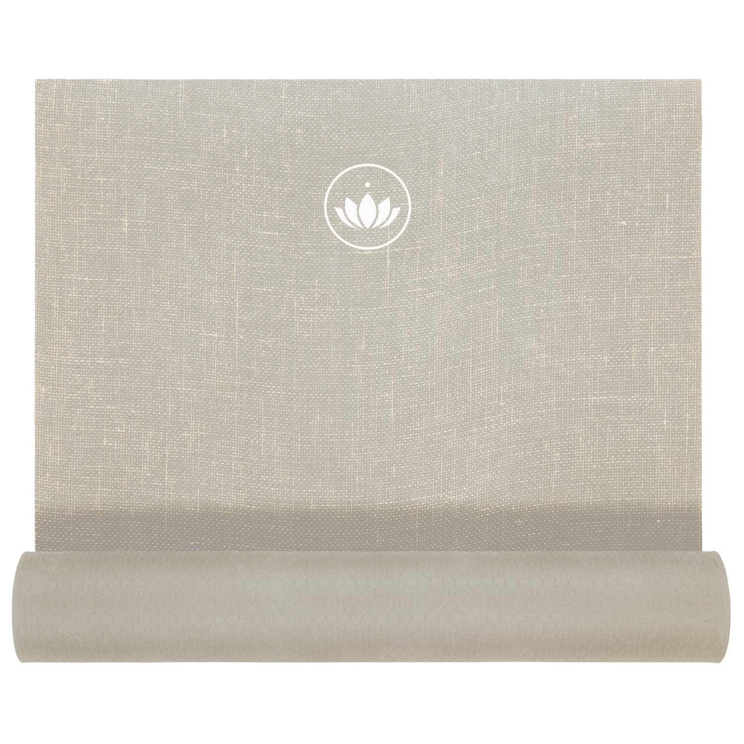 Lotuscrafts Yoga Mat Oeko Jute gumi juta jógaszőnyeg 180 x 61 cm x 4 mm Szín: szürke