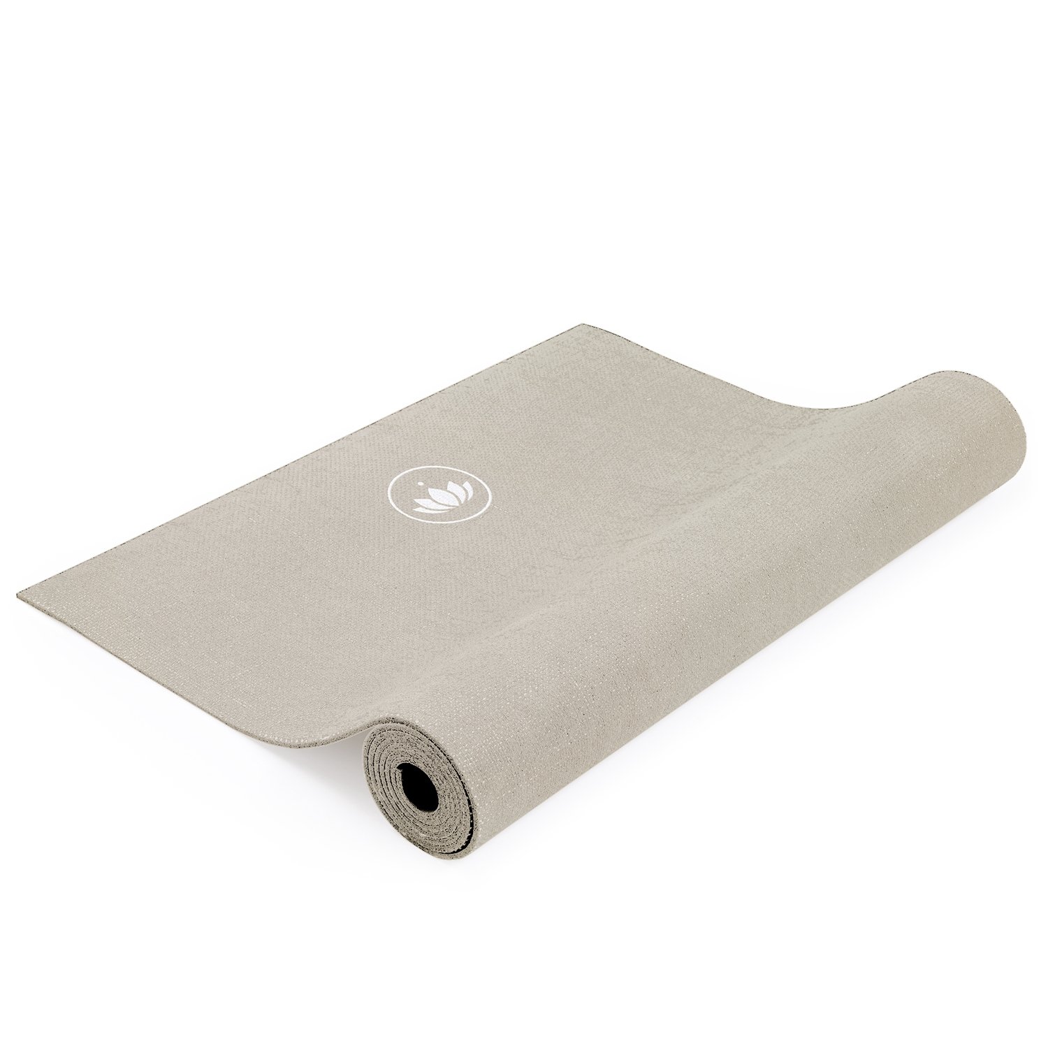 Lotuscrafts Yoga Mat Oeko Jute gumi juta jógaszőnyeg 180 x 61 cm x 4 mm Szín: szürke