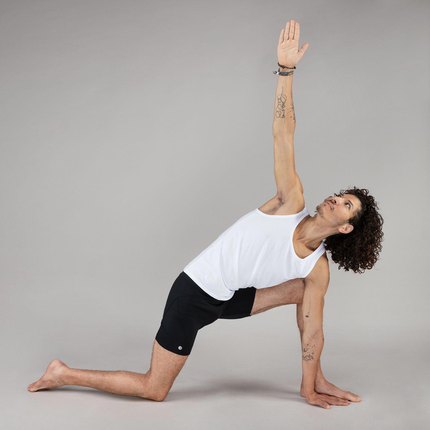 Niyama Essentials Bikram Mens Yoga férfi rövidnadrág, fekete Méret: L