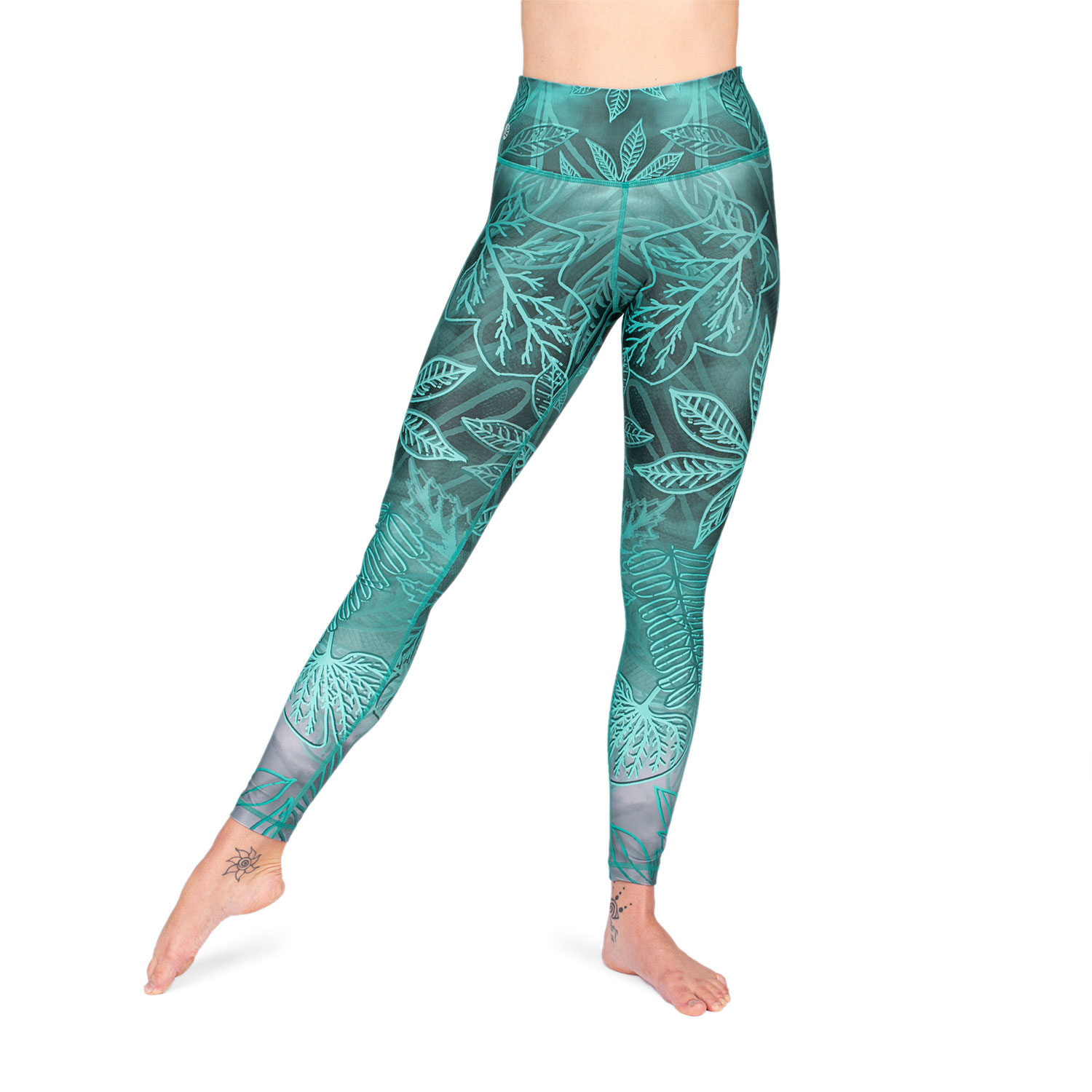 Niyama leggings-ek Bodhi Niyama Enchanted Forest HIGH WAIST leggings jógához és fitneszhez Méret: XS