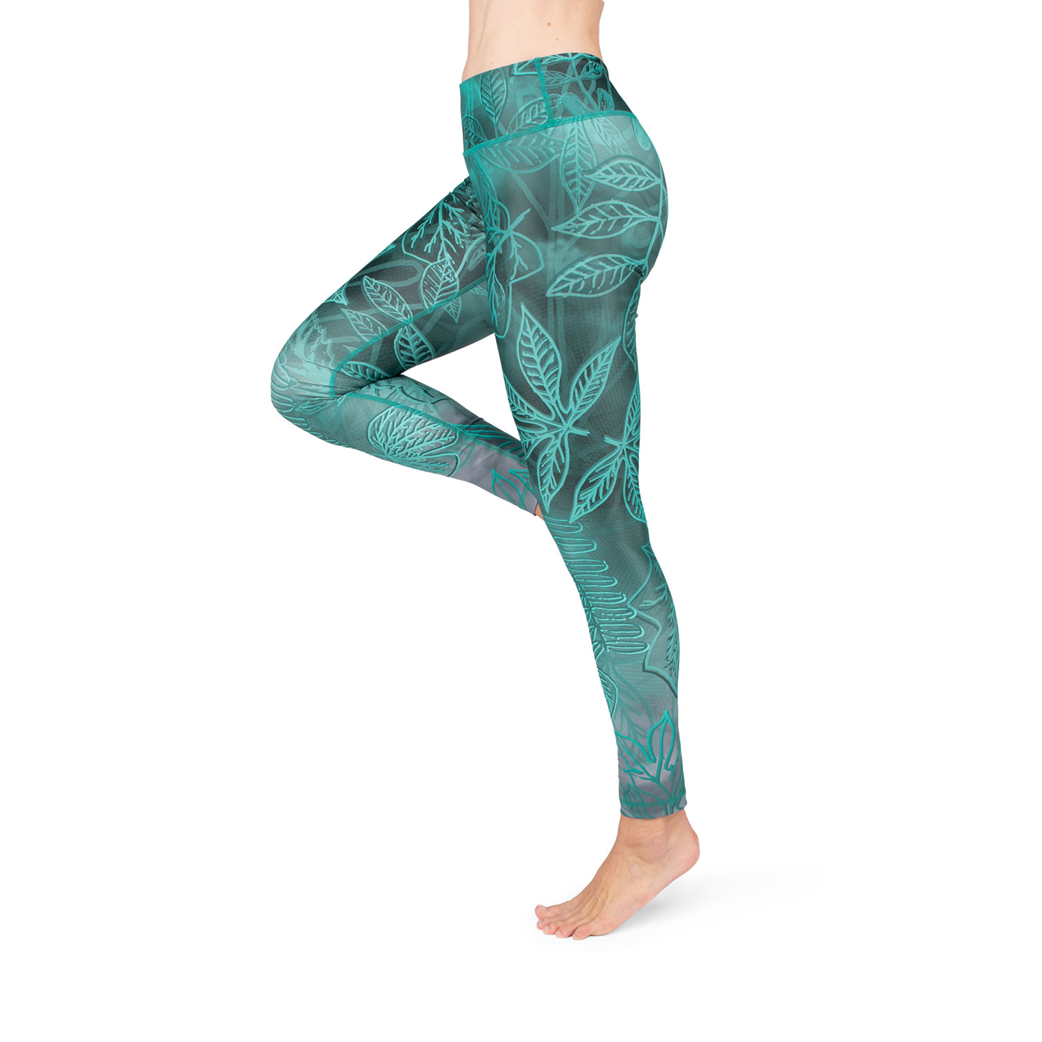 Niyama leggings-ek Bodhi Niyama Enchanted Forest HIGH WAIST leggings jógához és fitneszhez Méret: XS