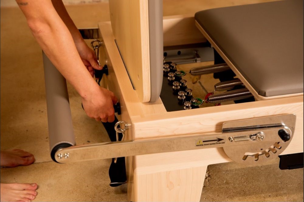 Elina Pilates Elite Wood Reformer 245 cm Szín: szürke