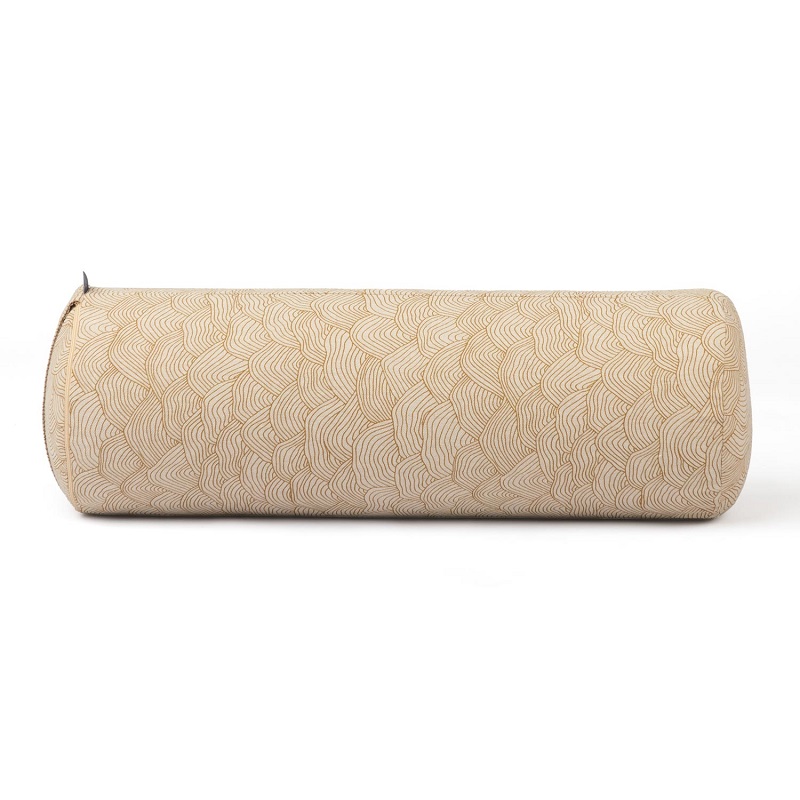 Bodhi Yoga Bolster Classic LAHARI 62 x 22 cm tönköly töltelék Szín: Arany