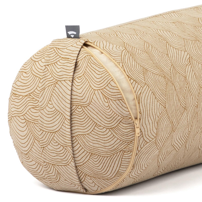 Bodhi Yoga Bolster Classic LAHARI 62 x 22 cm tönköly töltelék Szín: Arany