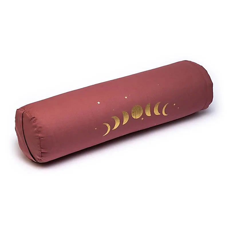 Phoenix Import Yogi & Yogini Bolster jógahenger ECO szimbólummal hajdina 100% bio pamut 60 x 16 cm Szín: fehér