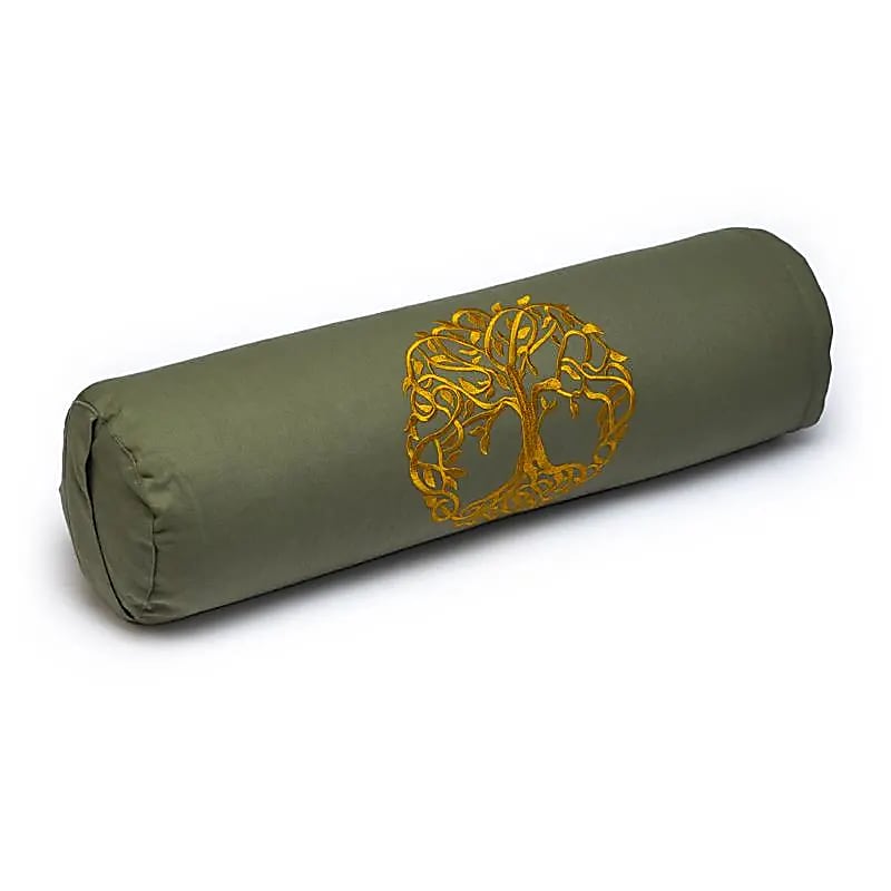 Phoenix Import Yogi & Yogini Bolster jógahenger ECO szimbólummal hajdina 100% bio pamut 60 x 16 cm Szín: fehér