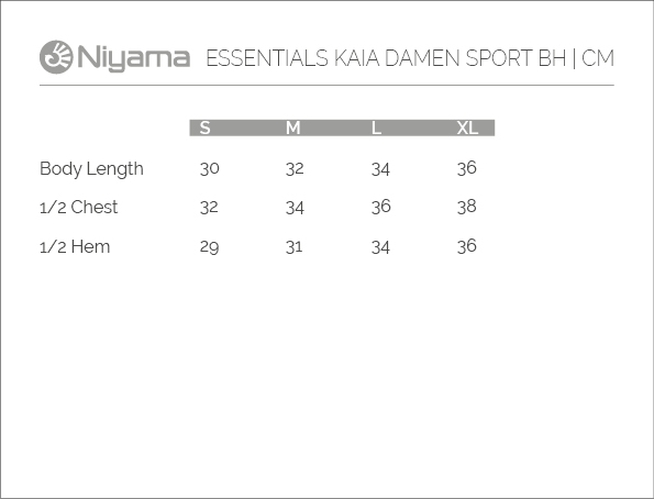 Bodhi Niyama Essentials Kaia sportmelltartó szürke Méret: M