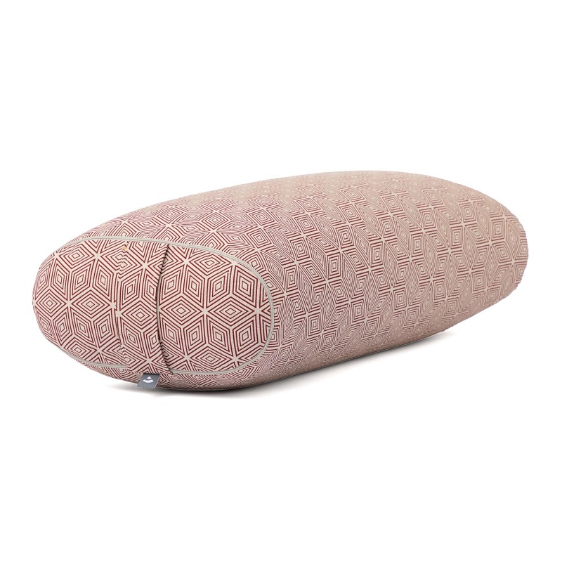 Bodhi Yoga OVAL jógahenger 72,5 x 30 x 17 cm tönkölyvel töltve Szín: szürke