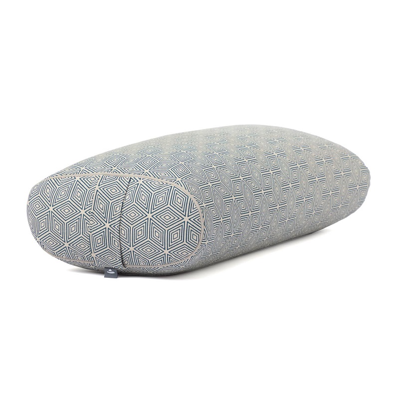 Bodhi Yoga OVAL jógahenger 72,5 x 30 x 17 cm tönkölyvel töltve Szín: szürke