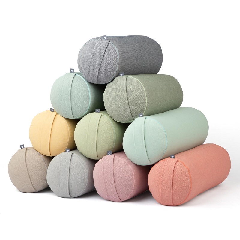 Bodhi Yoga Bolster Classic Dobby 62 x 22 cm tönköly töltelék Szín: Zöld
