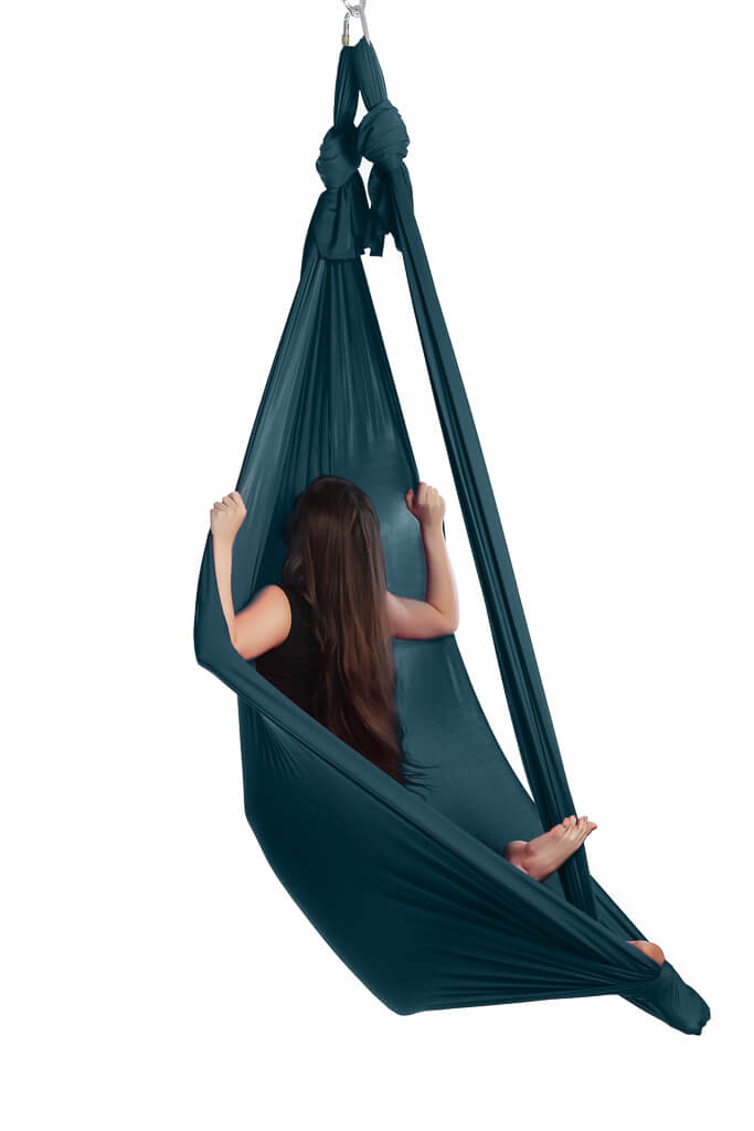 Aerialsilks Aerial Yoga JUST Perfect Set háló és karabiner szett Fly és Aerial jógához, gyermekek számára - 7 m Szín: Magenta