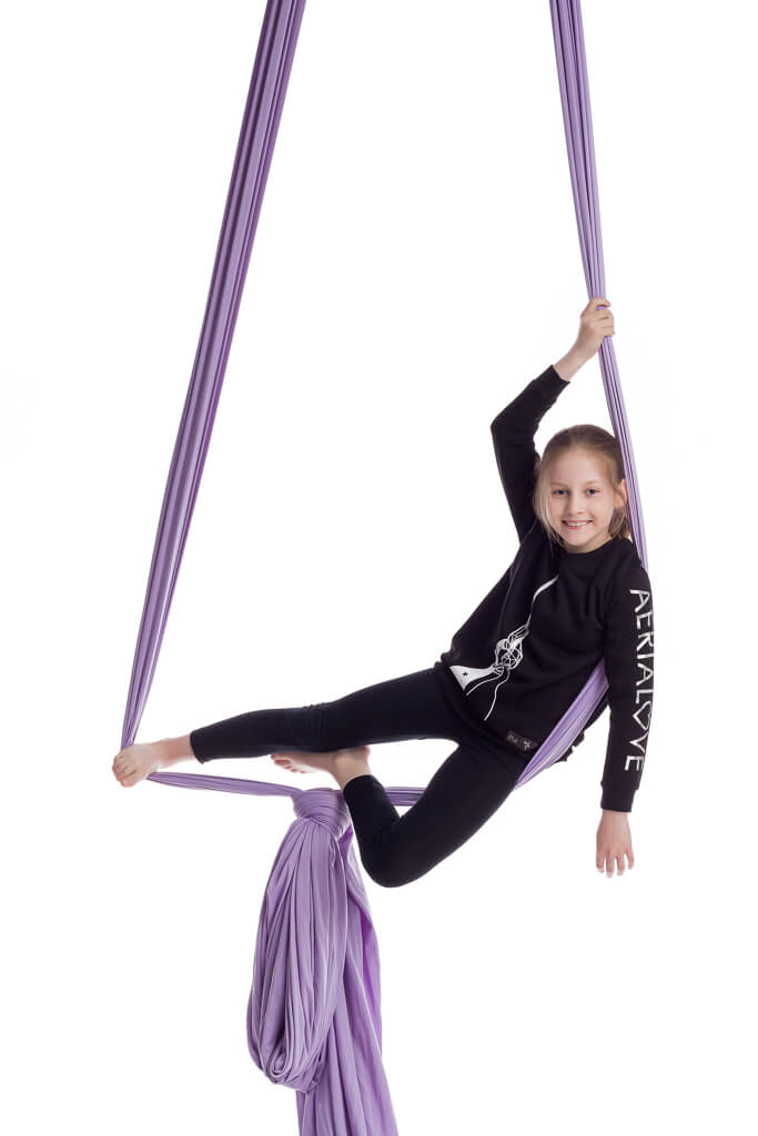 Aerialsilks Aerial Yoga JUST Perfect Set Háló és karabiner szett Fly és Aerial jógához, gyermekek számára - 8 m Szín: Narancssárga