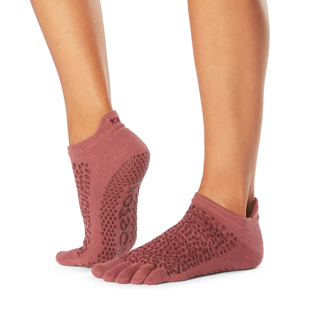 ToeSox Full Toe Low Rise csúszásgátló zokni - Szezonális újdonság Szín: Sárga, Méret: S 36-38