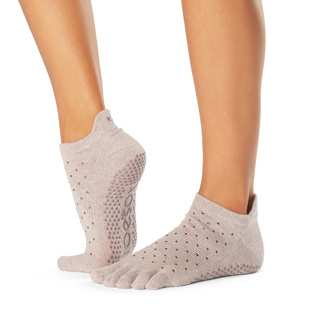 ToeSox Full Toe Low Rise csúszásgátló zokni - Szezonális újdonság Szín: Sárga, Méret: S 36-38