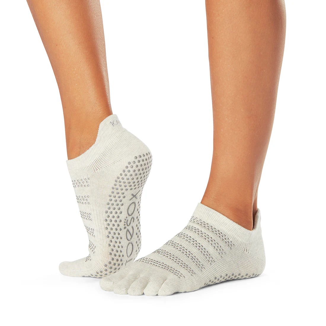 ToeSox Full Toe Low Rise csúszásgátló zokni - Szezonális újdonság Szín: Sárga, Méret: S 36-38