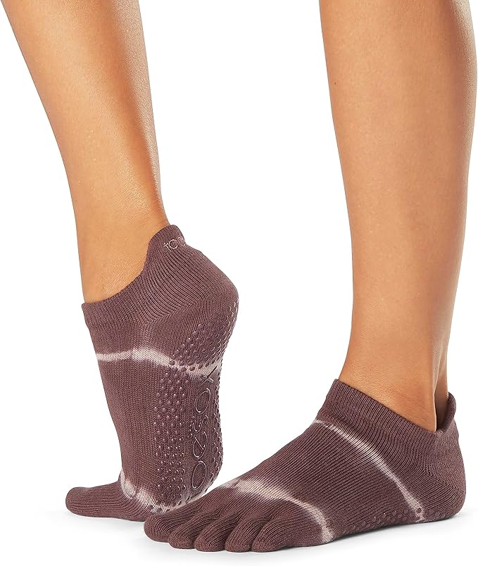 ToeSox Full Toe Low Rise csúszásgátló zokni - Szezonális újdonság Szín: Sárga, Méret: S 36-38