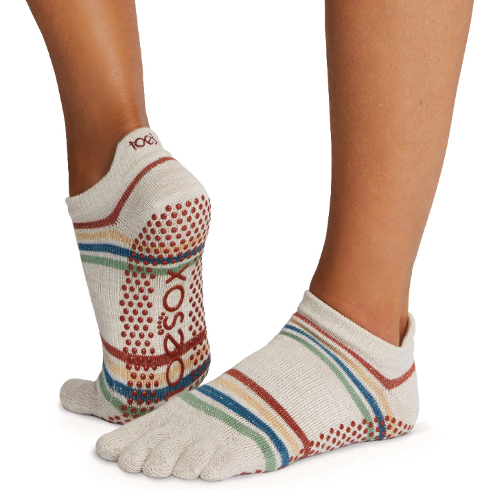 ToeSox Full Toe Low Rise csúszásgátló zokni - Szezonális újdonság Szín: Sárga, Méret: S 36-38