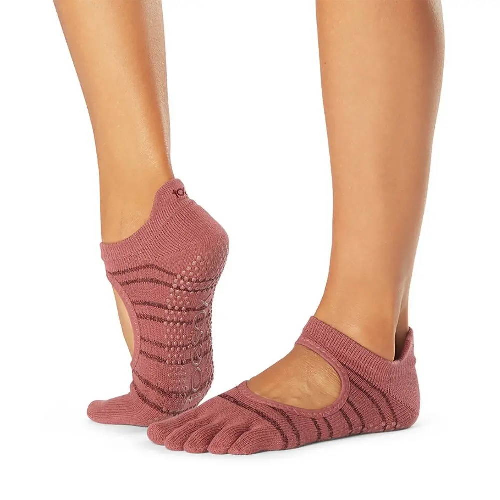 Toesox Fulltoe Bellarina csúszásgátló zokni - Szezonális újdonság Szín: Oatmeal, Méret: S 36-38