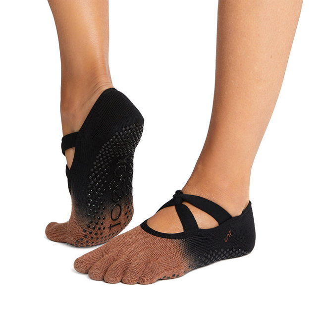 Toesox Fulltoe Bellarina csúszásgátló zokni - Szezonális újdonság Szín: Oatmeal, Méret: S 36-38