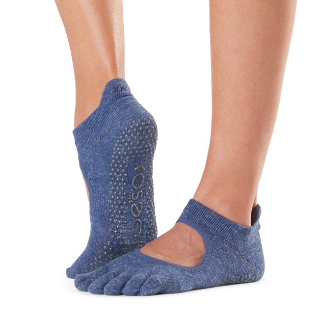 Toesox Fulltoe Bellarina csúszásgátló zokni - Szezonális újdonság Szín: Oatmeal, Méret: S 36-38