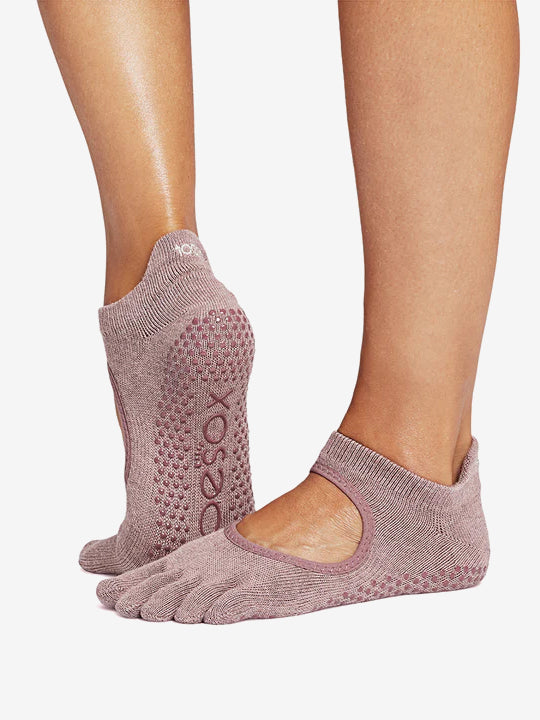 Toesox Fulltoe Bellarina csúszásgátló zokni - Szezonális újdonság Szín: Oatmeal, Méret: S 36-38