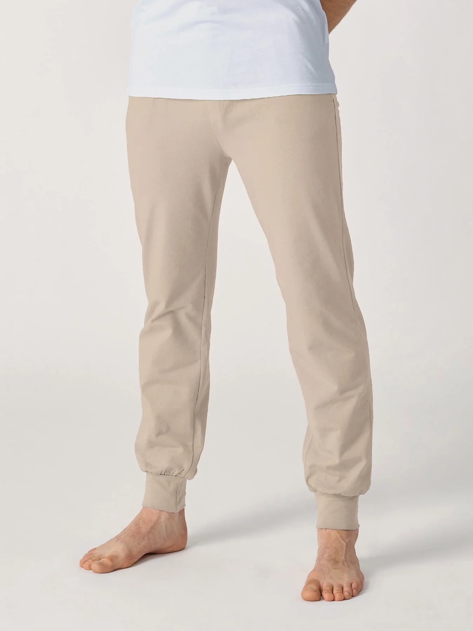 Lotuscrafts Organic Mens Yoga Pant Laza szabású férfi nadrág Taupe Szín: Fekete, Méret: M