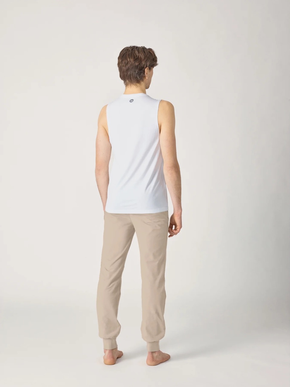 Lotuscrafts Organic Mens Yoga Pant Laza szabású férfi nadrág Taupe Szín: Fekete, Méret: M
