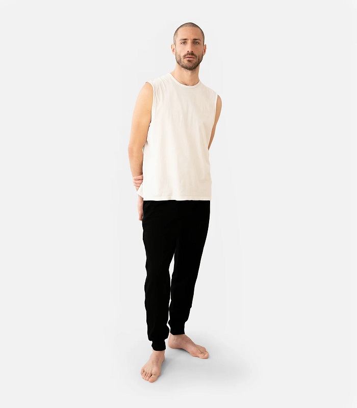 Lotuscrafts Organic Mens Yoga Pant Laza szabású férfi nadrág Taupe Szín: Fekete, Méret: M