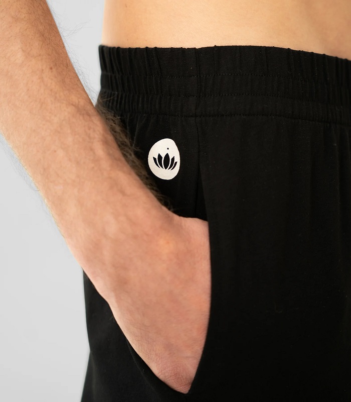 Lotuscrafts Organic Mens Yoga Pant Laza szabású férfi nadrág Taupe Szín: Fekete, Méret: M