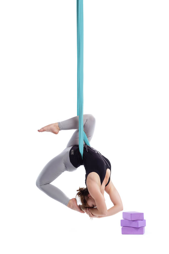 Aerialsilks Aerial Yoga Natura Yoga Hammock háló szett Fly jógához és légi jógához - 7 m Szín: lila