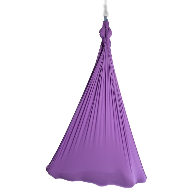 Aerialsilks Aerial Yoga Natura Yoga Hammock háló szett Fly jógához és légi jógához - 7 m Szín: lila