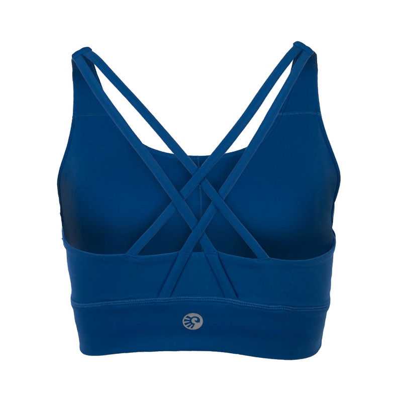 Niyama Essentials Bodhi Niyama Crossed Sports Bra sportmelltartó Szín: Pure Blue, Méret: XL