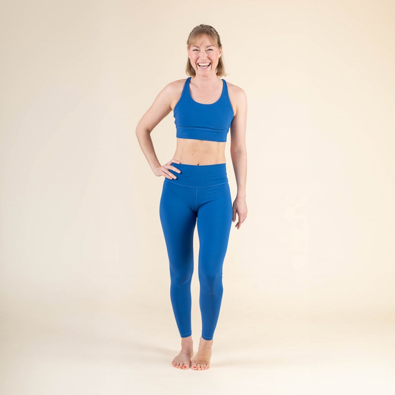Niyama Essentials Bodhi Niyama Crossed Sports Bra sportmelltartó Szín: Pure Blue, Méret: XL