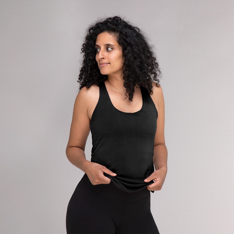 Bodhi Niyama Essentials NIRA Yoga Top női felső Szín: Grey Lavender, Méret: S