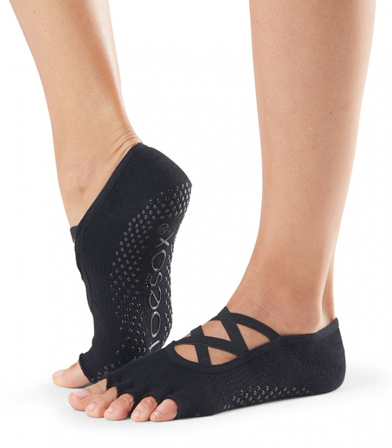 Toesox Halftoe Elle csúszásgátló zokni Fekete Méret: M 39-42,5