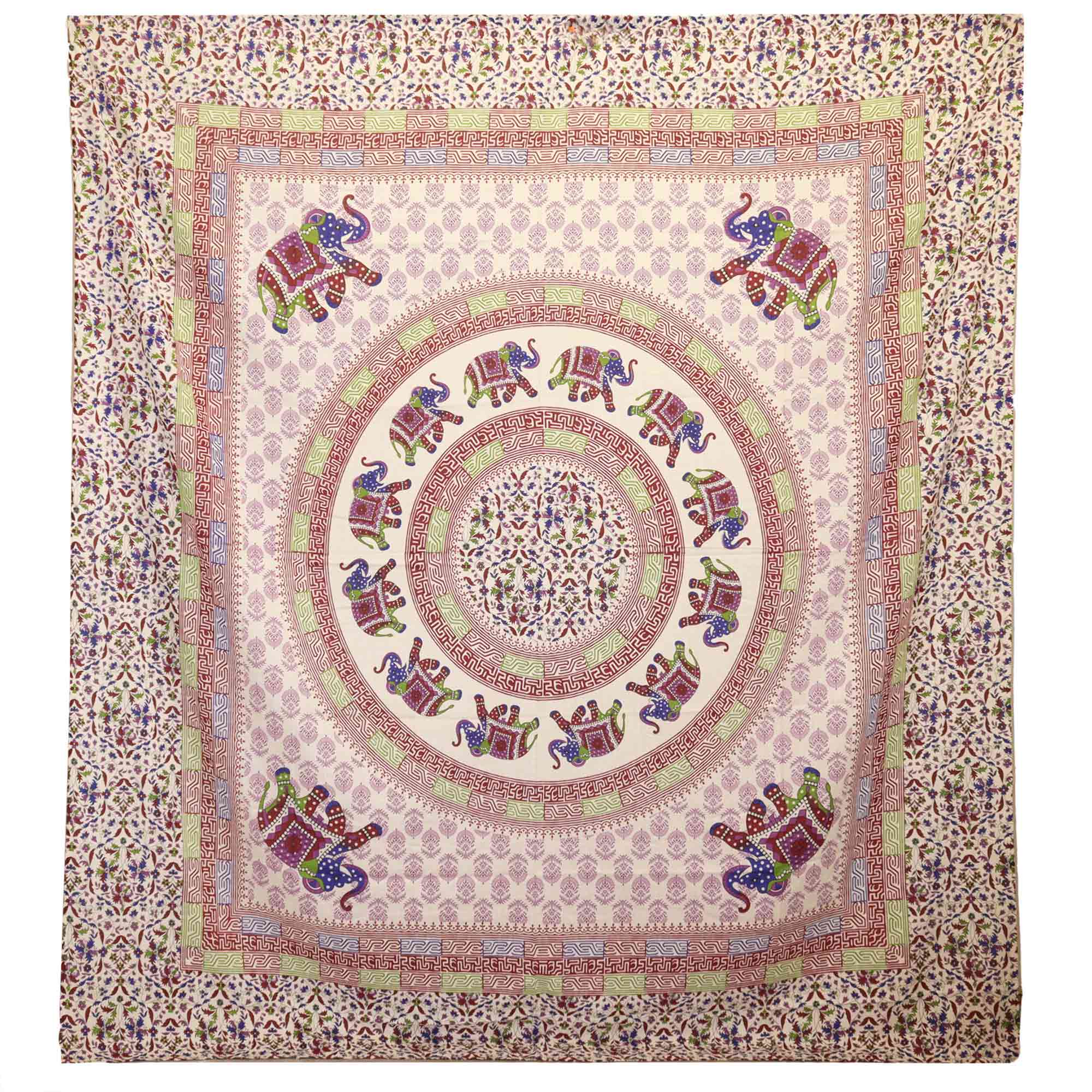 Ancient wisdom Fali vászon/takaró 212 x 193 cm Szín: Umrao Mandala - Fialová