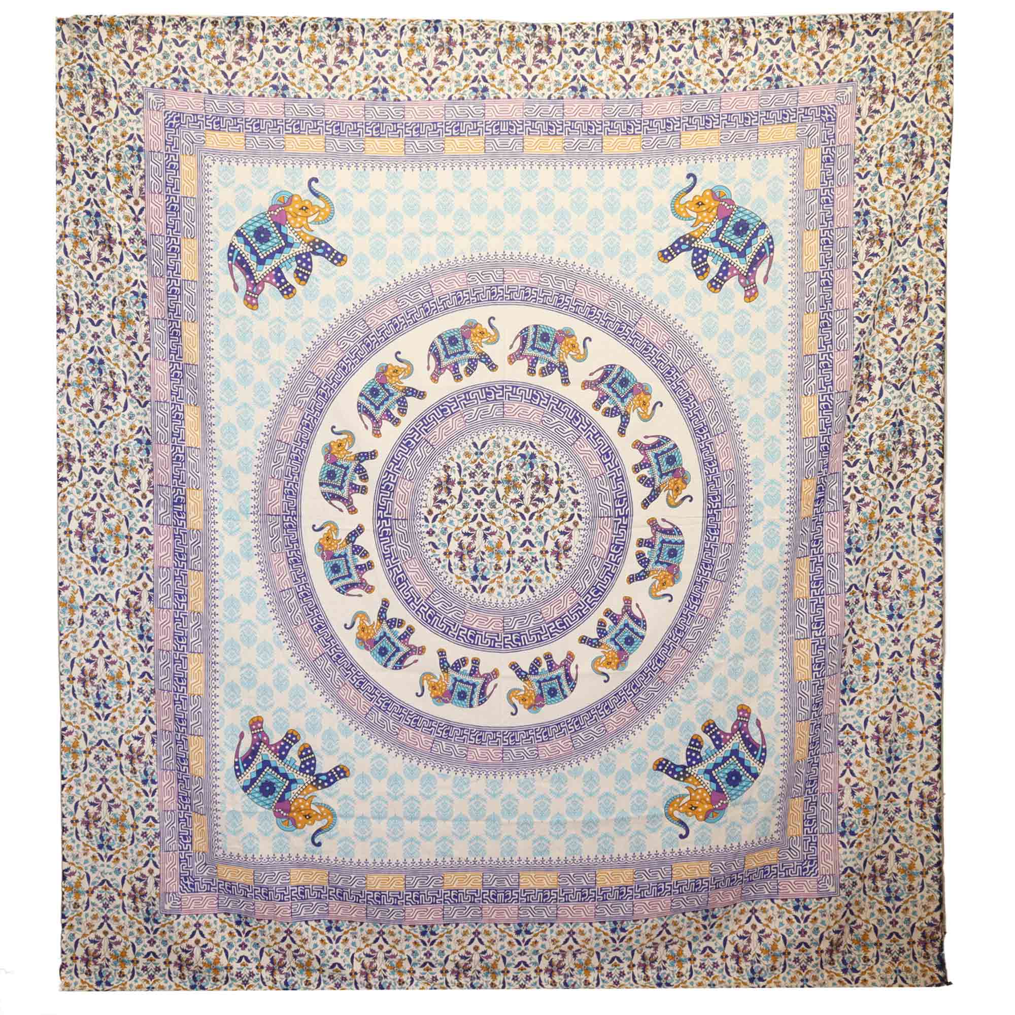 Ancient wisdom Fali vászon/takaró 212 x 193 cm Szín: Umrao Mandala - Fialová