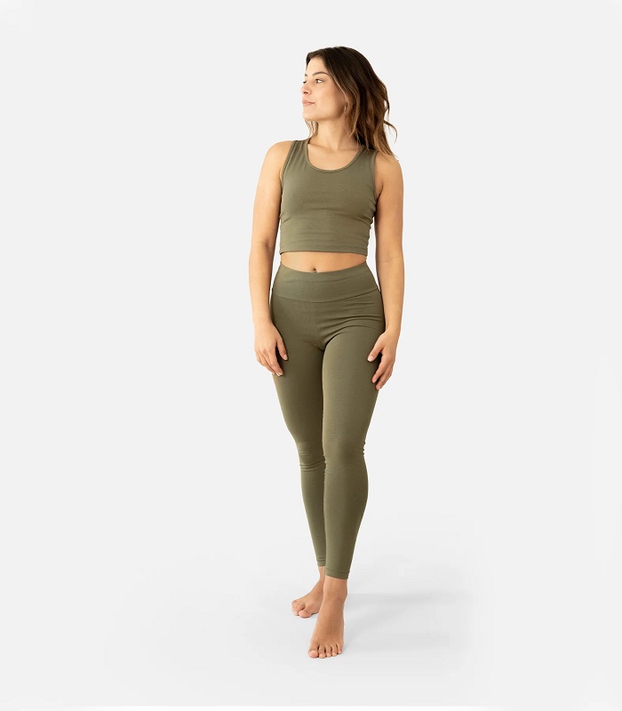 Lotuscrafts Organic Crop Top Purna rövid női felső Szín: Purple Dove, Méret: L