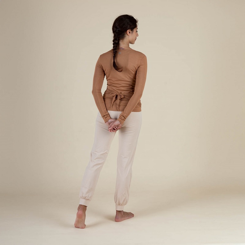 Bodhi Yamadhi Bodhi Yoga Yamadhi Sportive Roll Down női nadrág Szín: Caramel Beige, Méret: XS