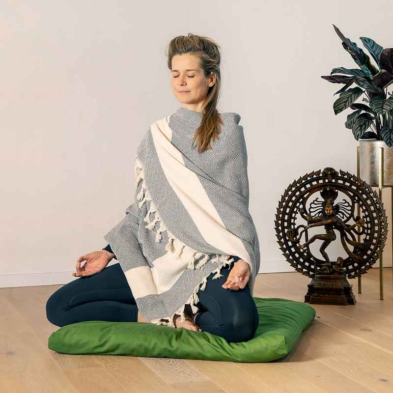 Bodhi Yoga WellTouch Hamam Pestemal DIAMOND pamut törölköző 175 x 100 cm Szín: Piesková