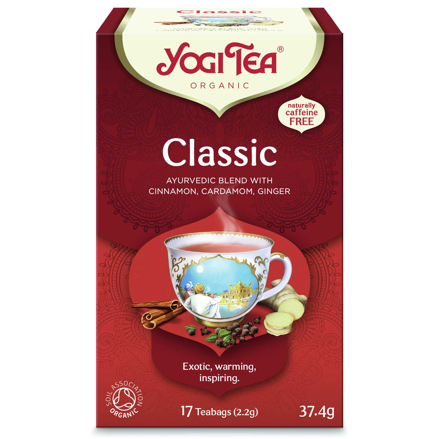 Yogi Tea Classic (Classic) ájurvédikus gyógytea, 17 × 2,2g